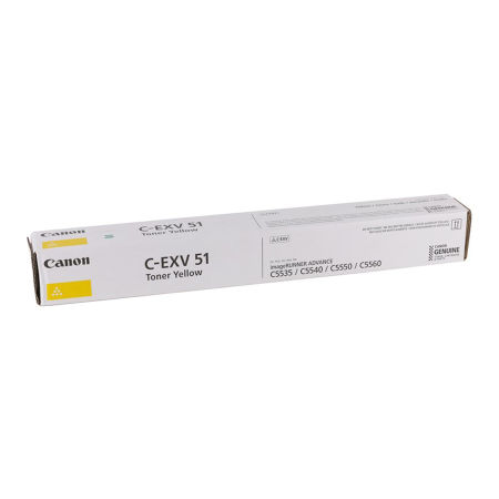 Canon C-EXV-51/0484C002 Sarı Orijinal Fotokopi Toneri